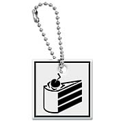 Portal Cake Level Sign Key Cap Key Chain
